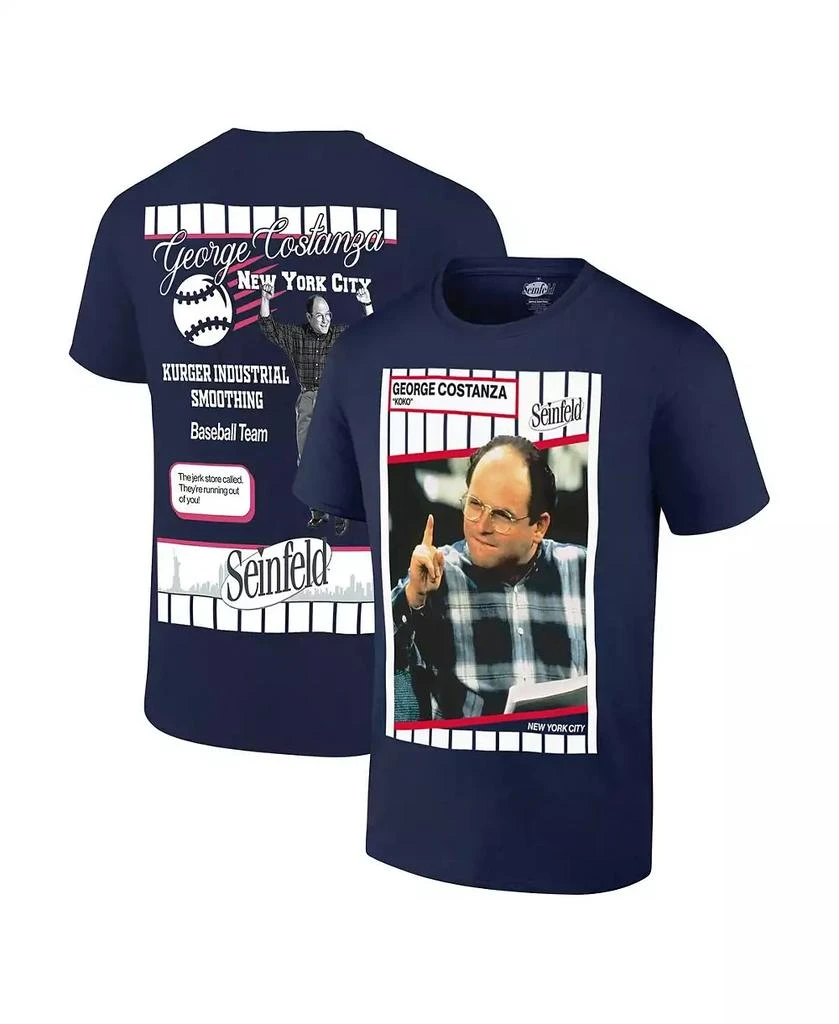 Ripple Junction Men's Navy Seinfeld New York Baseball T-Shirt 1