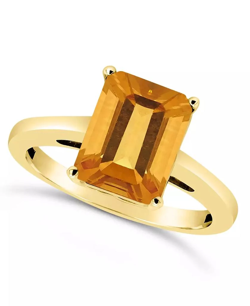 Macy's Citrine (3-1/7 ct. t.w.) Ring in 14K Yellow Gold 1