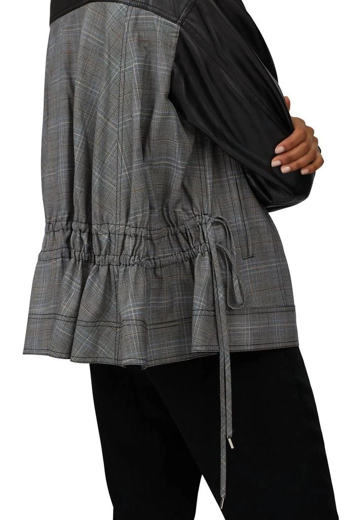 ADEAM Oversized Ruched Jacket In Grey 2