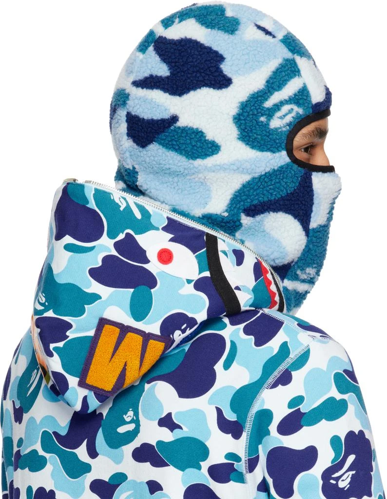 Bape Blue ABC Camo Boa Fleece Balaclava 3