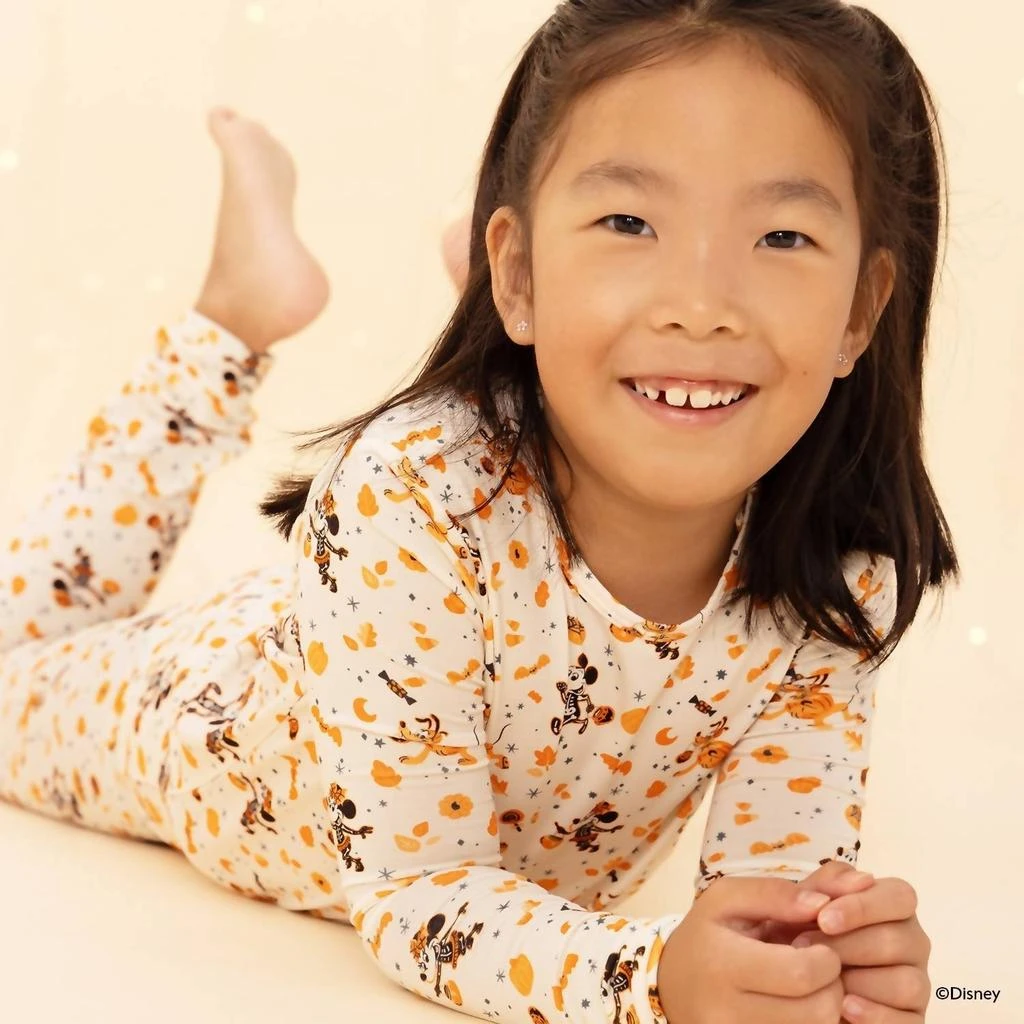Magnetic Me Girl
s Disney Mickey
s Spooky Season Modal Magnetic Pajama Set In Beige 2