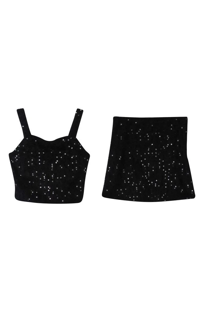 Zunie Kids' 2-Piece Eyelash Sequin Set 1