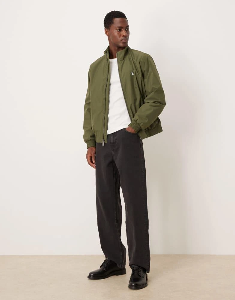 Calvin Klein Calvin Klein Jeans padded ripstop harrington jacket in khaki 2
