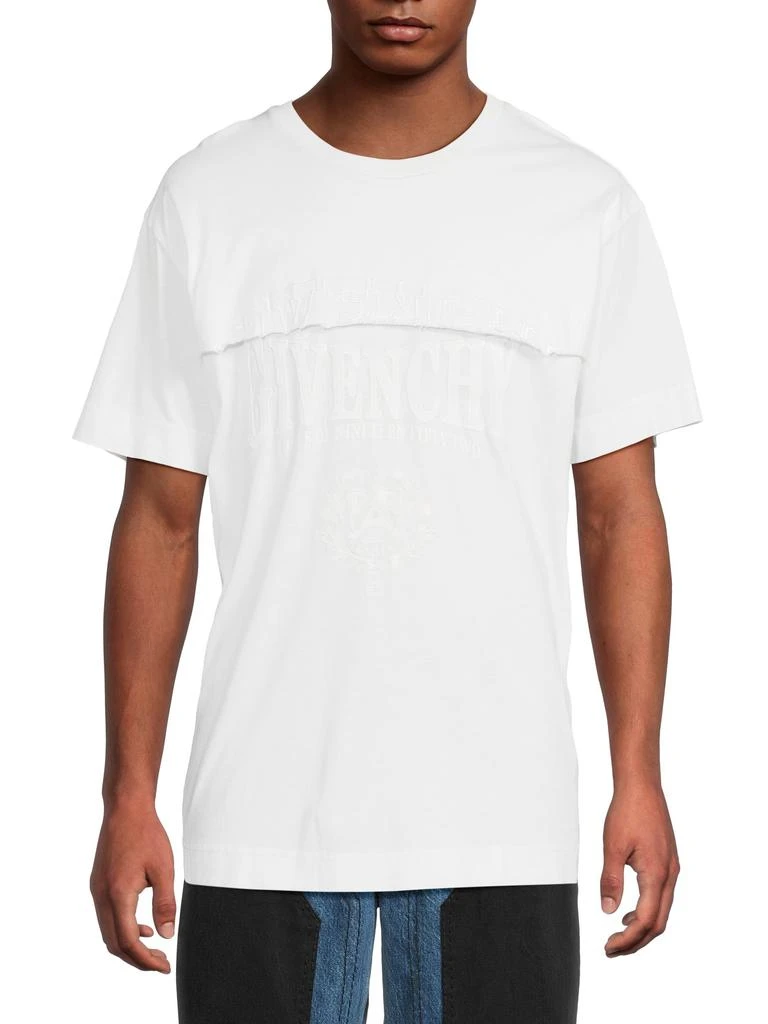 Givenchy Debossed Logo Cotton T-Shirt 1
