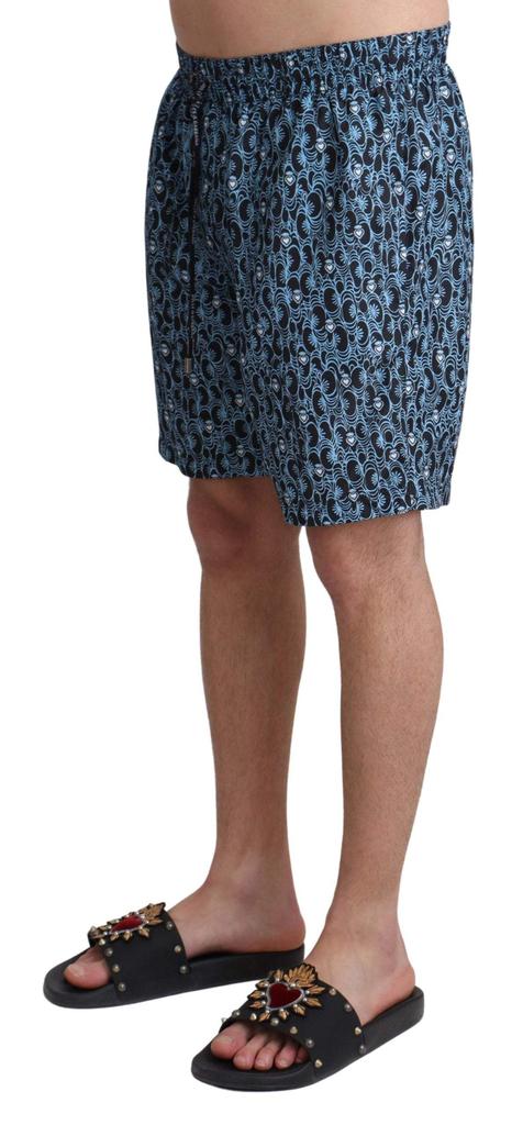 Dolce 
Gabbana Dolce 
Gabbana Blue Patterned Print Beachwear Shorts Swimwear