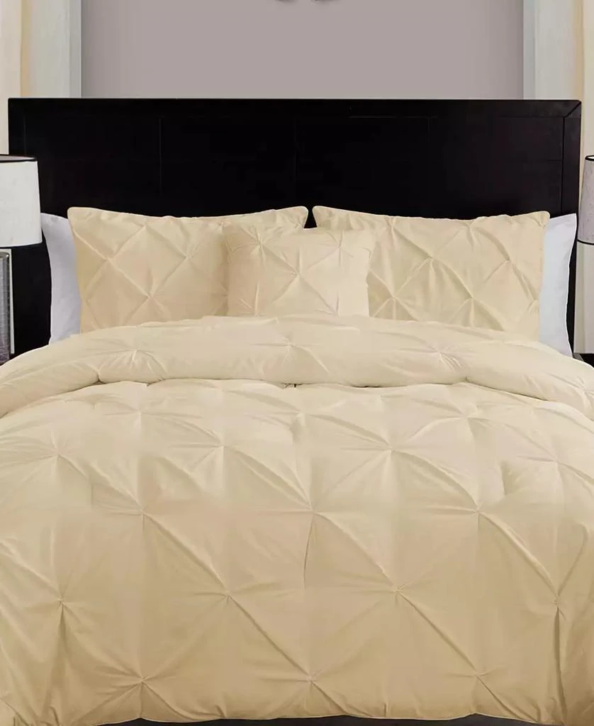 VCNY Home CLOSEOUT! Carmen Pintuck 4 Piece Comforter Set 1