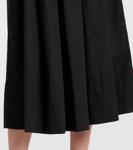 Ulla Johnson Aurelie pleated cotton midi dress 5
