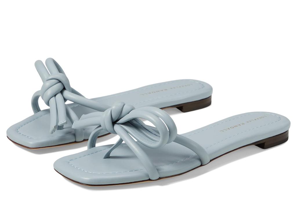 Loeffler Randall Hadley Leather Bow Flat Sandal