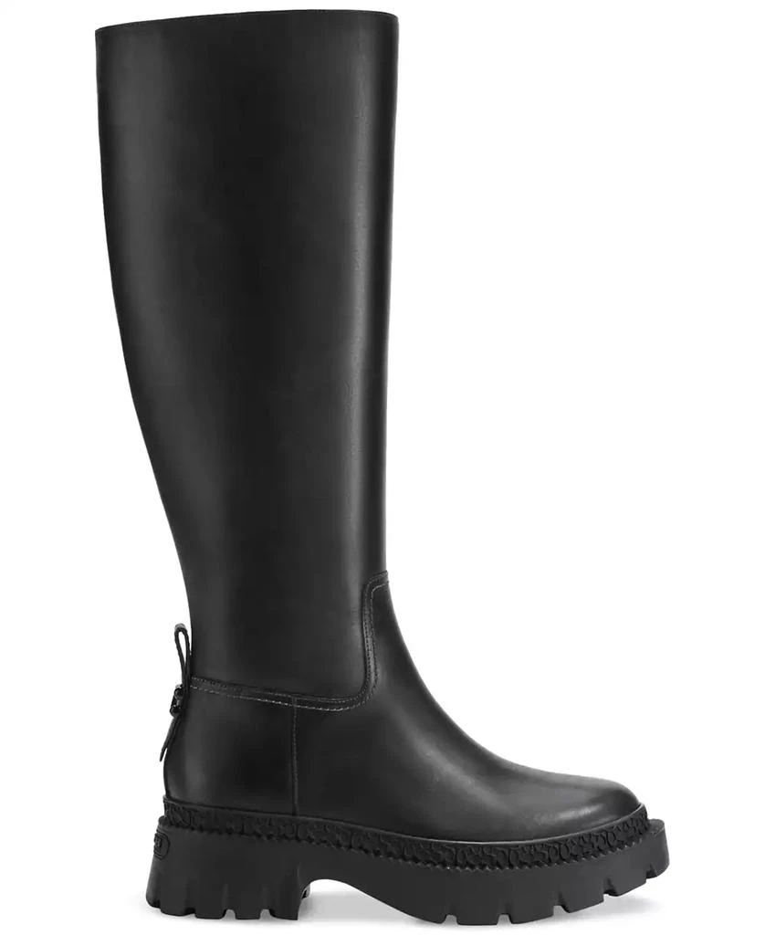 Coach Women's Julietta Sculpted C Lug Sole Tall Riding Boots 2