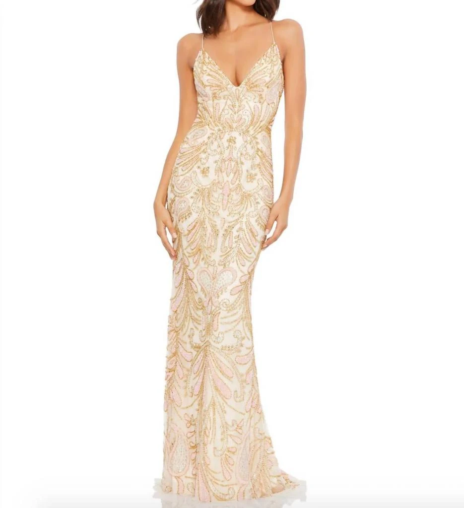 Mac Duggal 5309 In Champagne 1