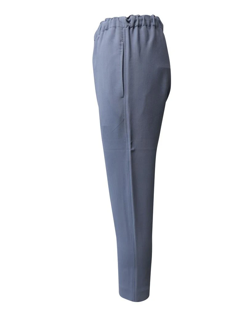 Bassike Bassike Tapered Pants in Blue Viscose 2