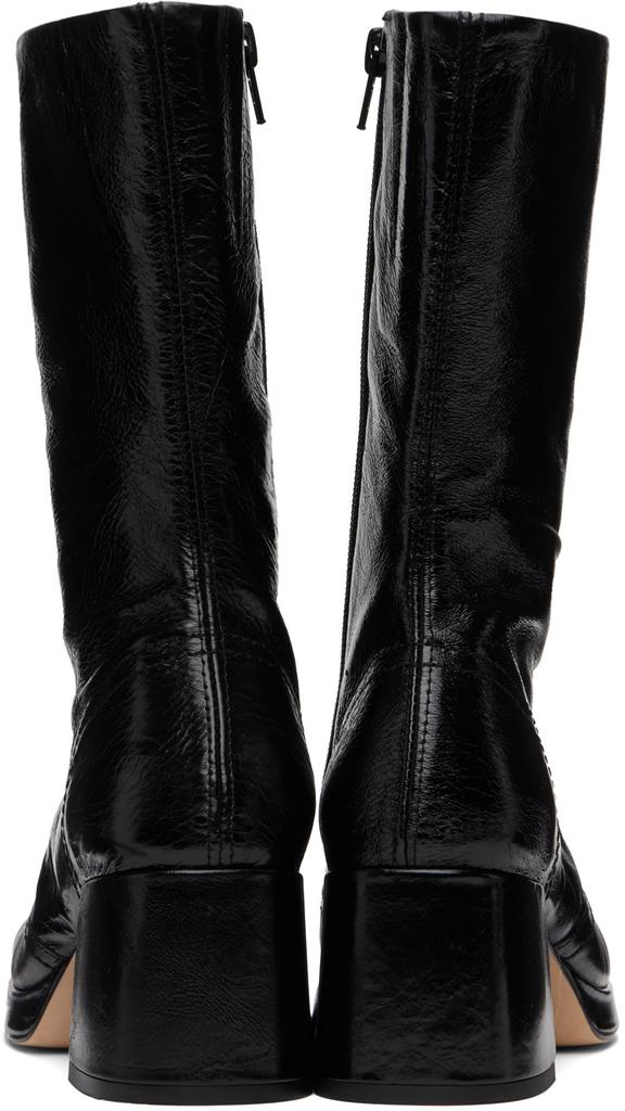 MIISTA Black Cass Crinkle Boots
