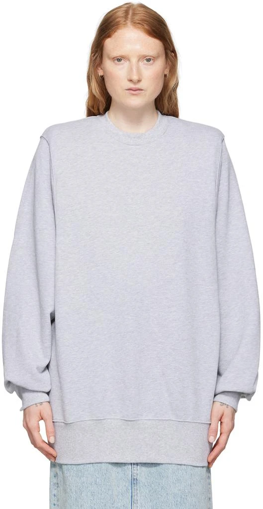 WARDROBE.NYC Gray French Terry Sweater 1