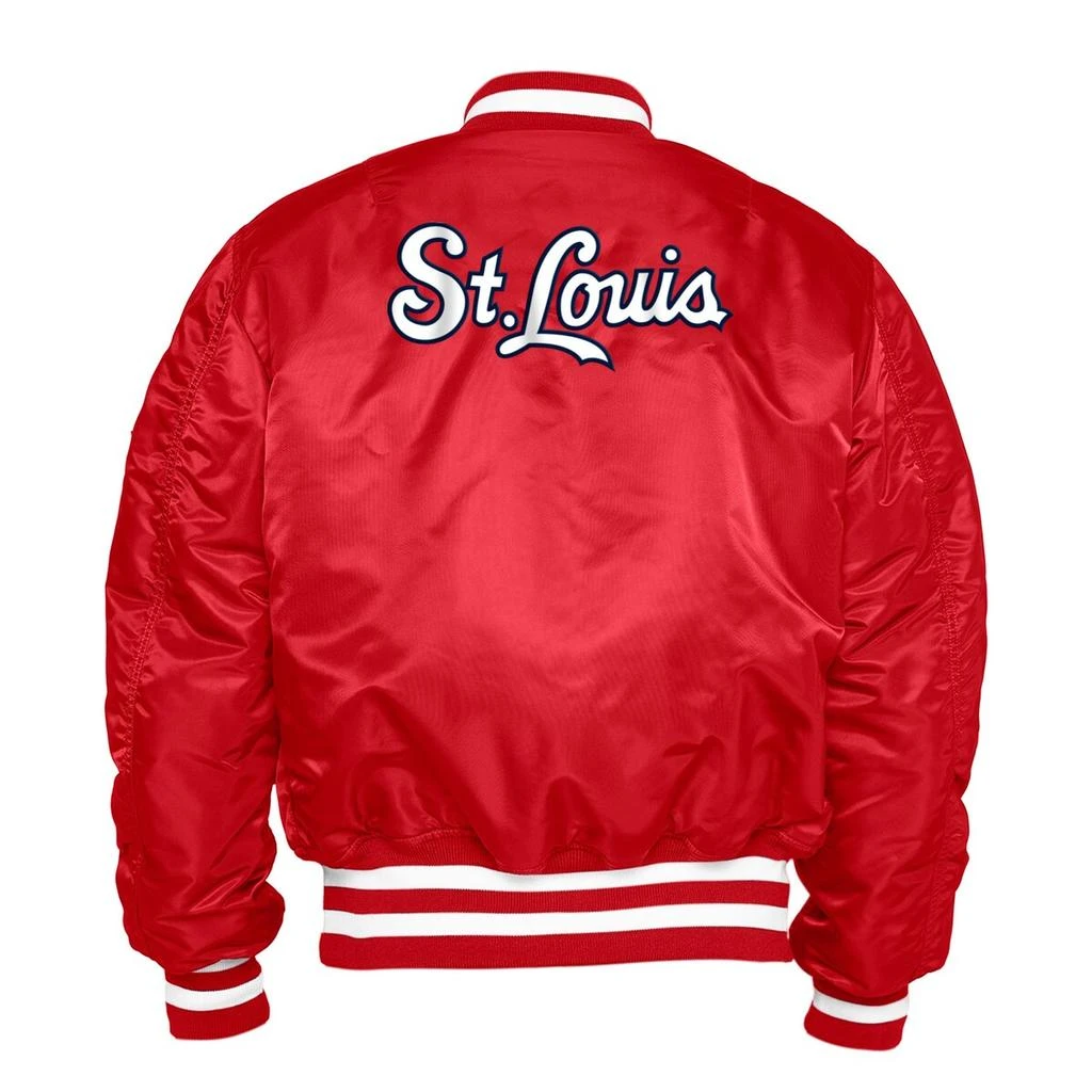 New Era New Era x Alpha Industries Cardinals Reversible Full-Zip Bomber Jacket - Men's 3