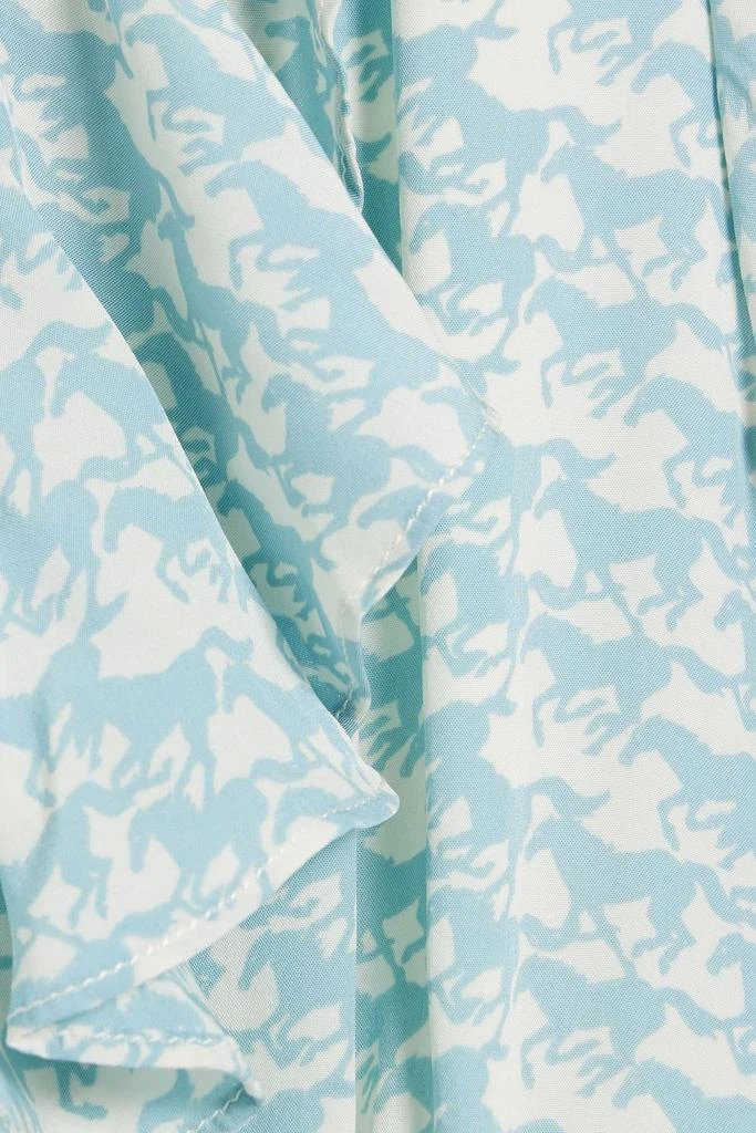 Solid & Striped The Calais ruffled printed crepe midi dress 4