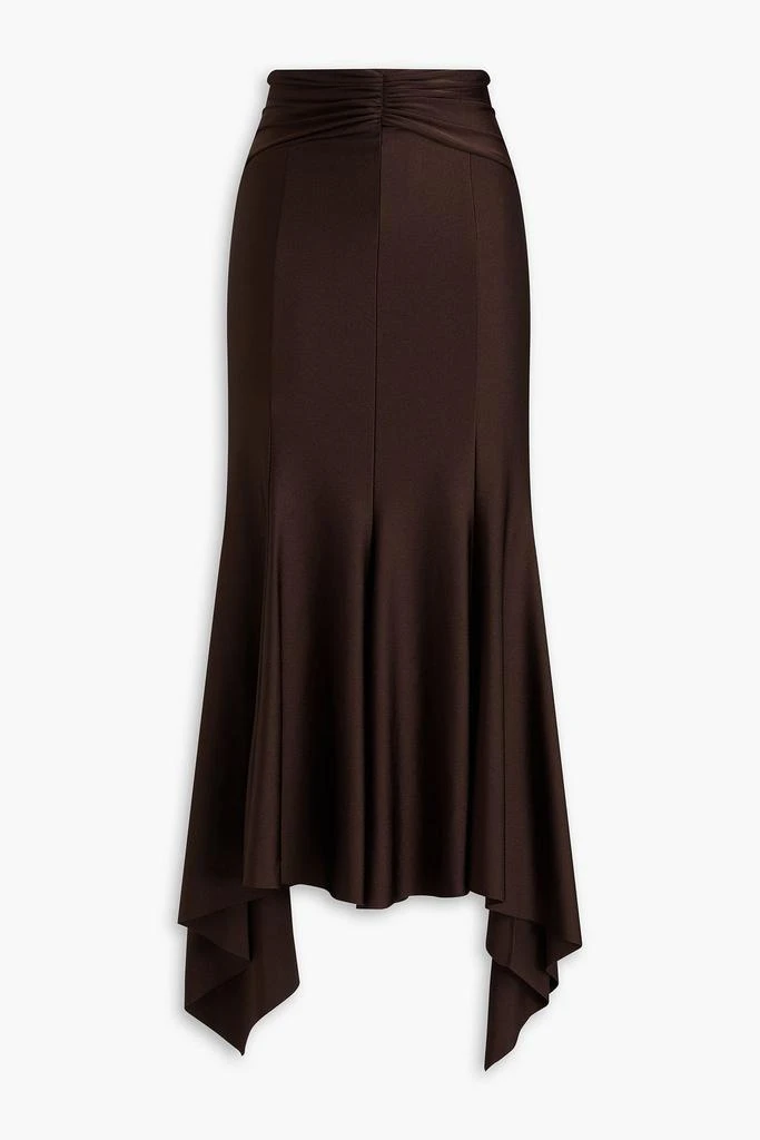 PHILOSOPHY di LORENZO SERAFINI Ruched satin-jersey maxi skirt 1
