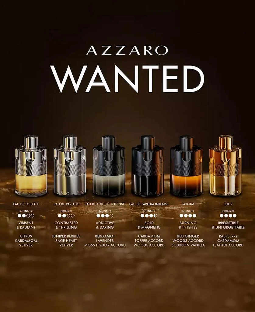 AZZARO Men's The Most Wanted Eau de Toilette Intense Spray, 1.69 oz. 3