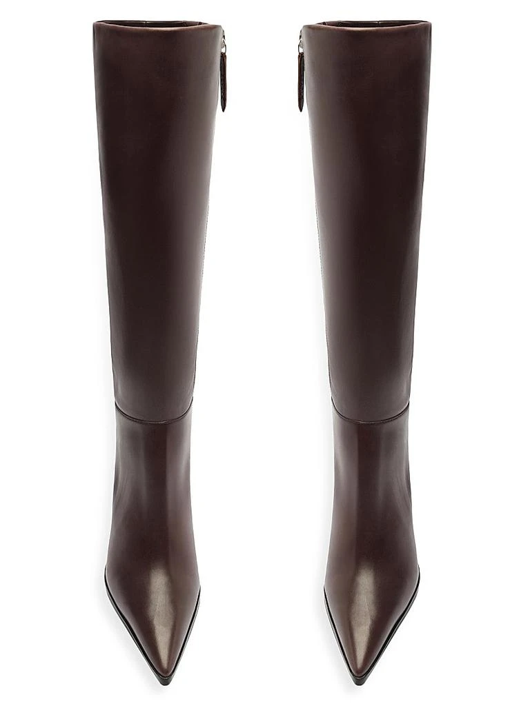 Schutz Mikki 85MM Block-Heel Leather Boots 10