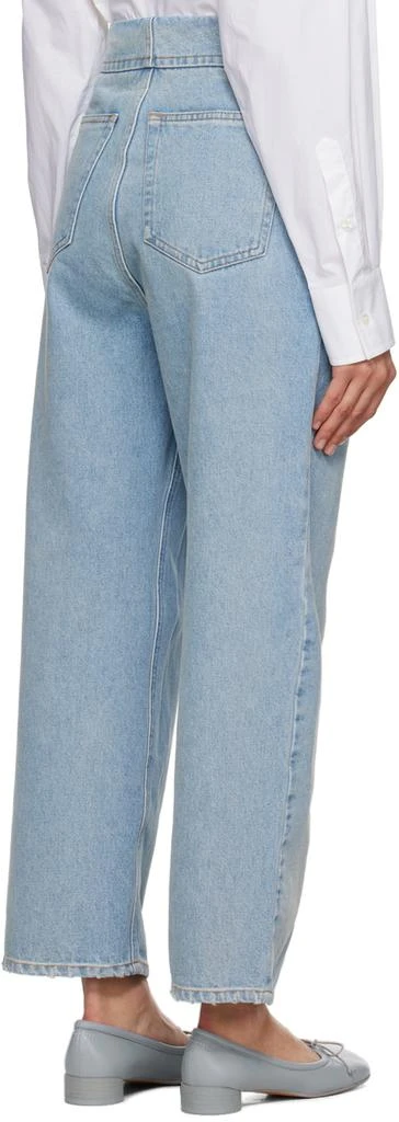 MM6 Blue Button-Fly Jeans 3