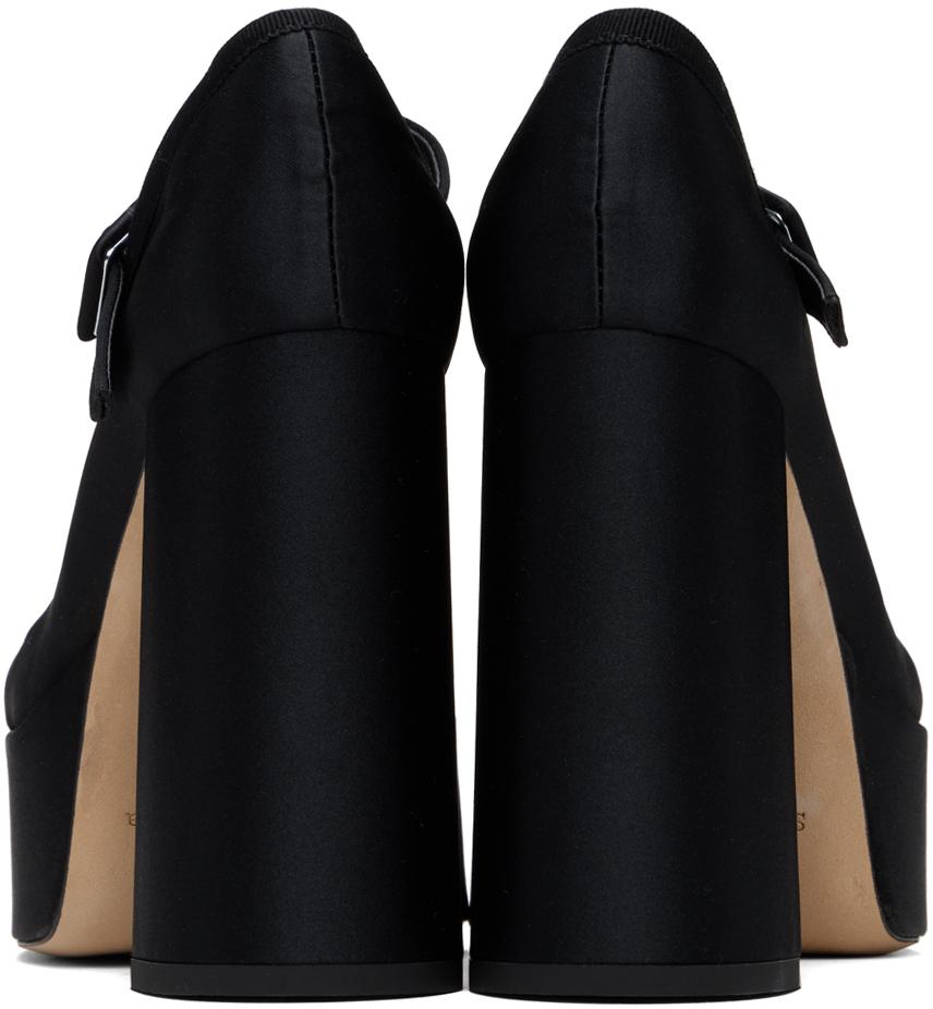 Simone Rocha Black Heart Toe Platform Heels