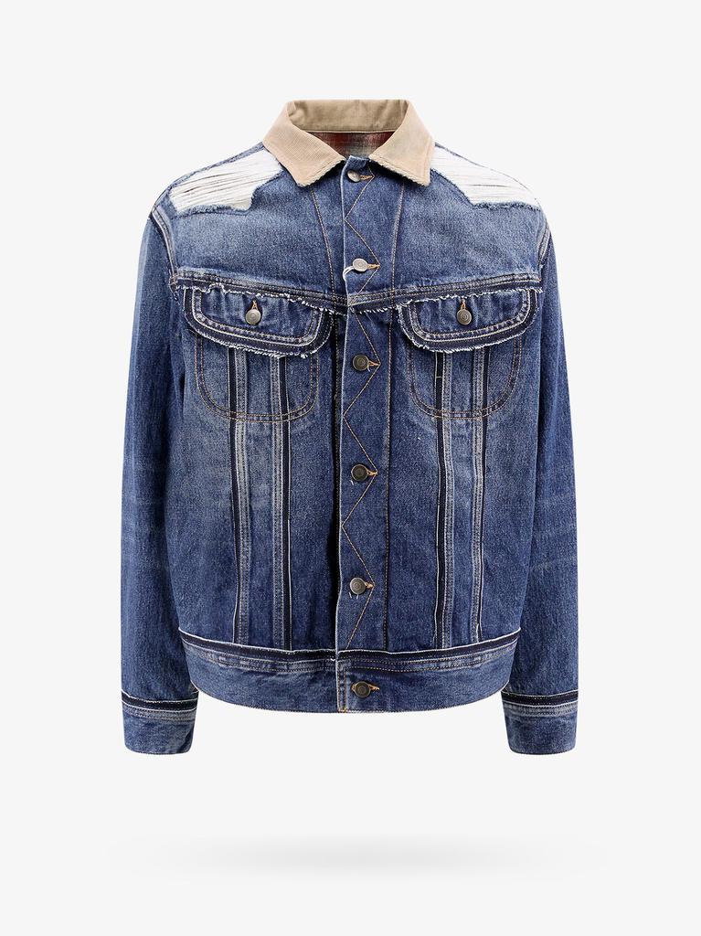 MAISON MARGIELA Denim jacket with destroyed effect - Jackets