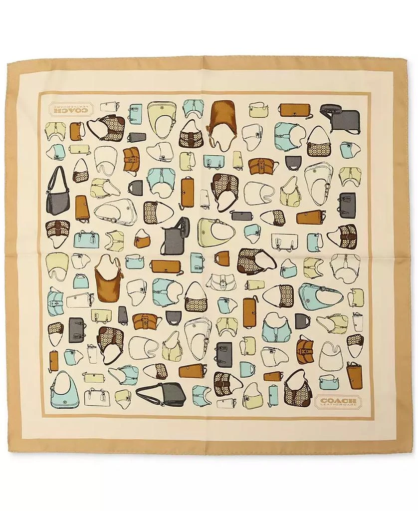 Coach Originals Printed Silk Bandana Scarf 1