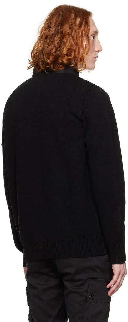 Stone Island Black Two-Way Zip Sweater 3