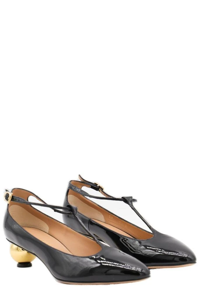 Salvatore Ferragamo Ferragamo Spherical Heel T-Strap Pumps 3