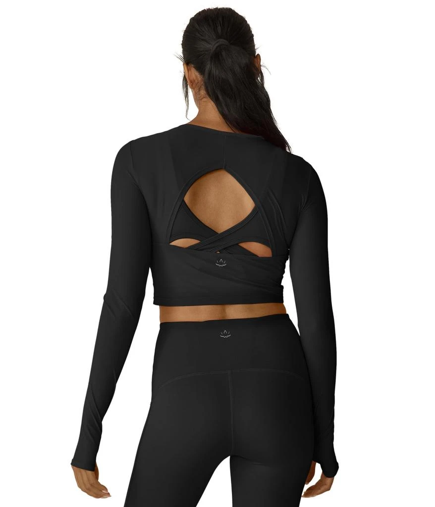 Beyond yoga Performance Knit Resilient Cropped Pullover 2