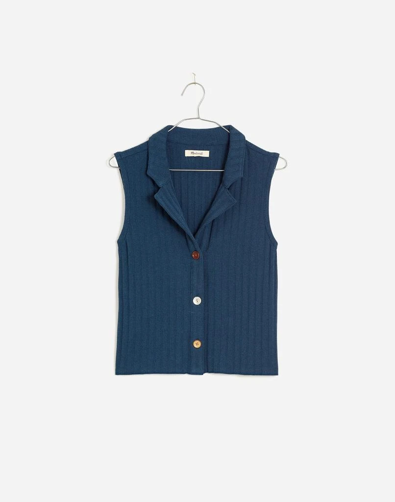 Madewell Mixed-Button Ribbed Polo Tank 6