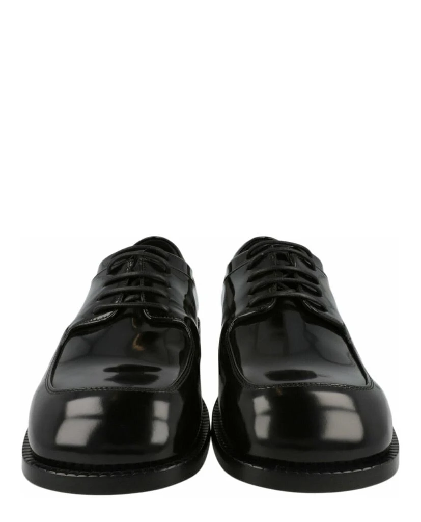 Salvatore Ferragamo Patent Dinamic Lace-up Derby Shoes -Wide Width 5