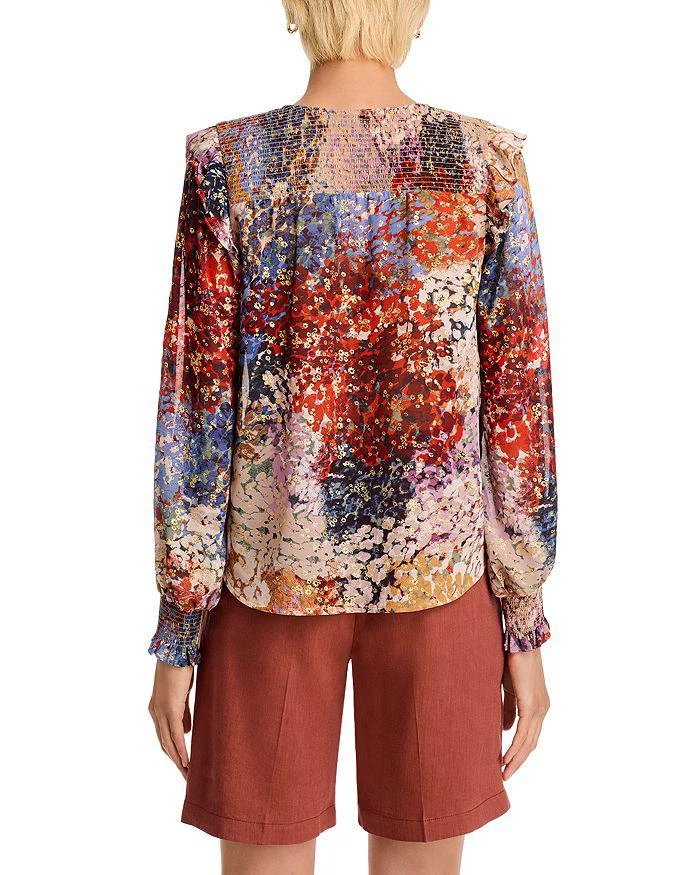 AQUA Abstract Dot Blouse - Exclusive 3