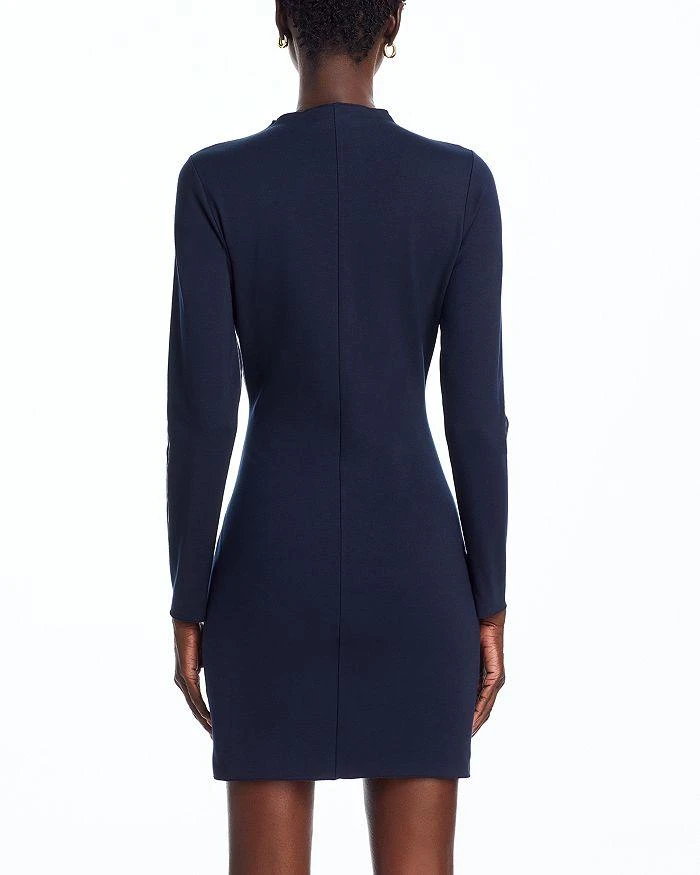 AQUA Mock Neck Long Sleeve Mini Dress - Exclusive 4