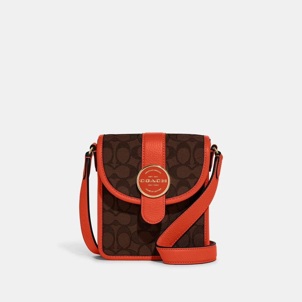 Coach Coach Outlet North/South Lonnie Crossbody In Signature Jacquard 4