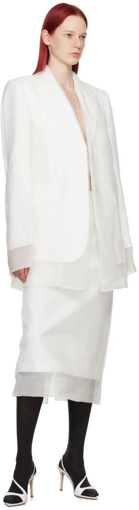 Max Mara White Acacia Blazer 4