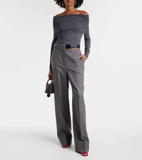 Stella McCartney Wool flannel straight pants 2