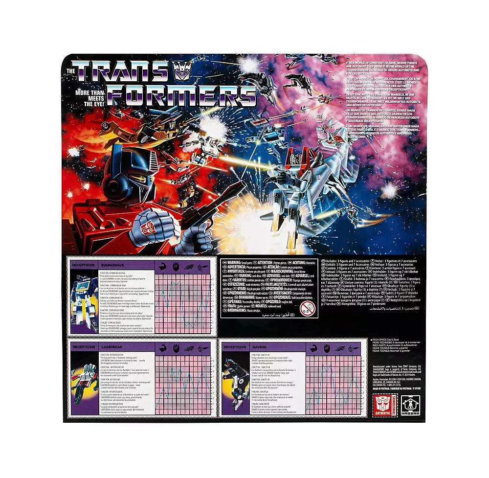 Transformers G1 Soundwave, Laserbeak, and Ravage | Transformers Vintage G1 Reissues 40th Anniversary 4
