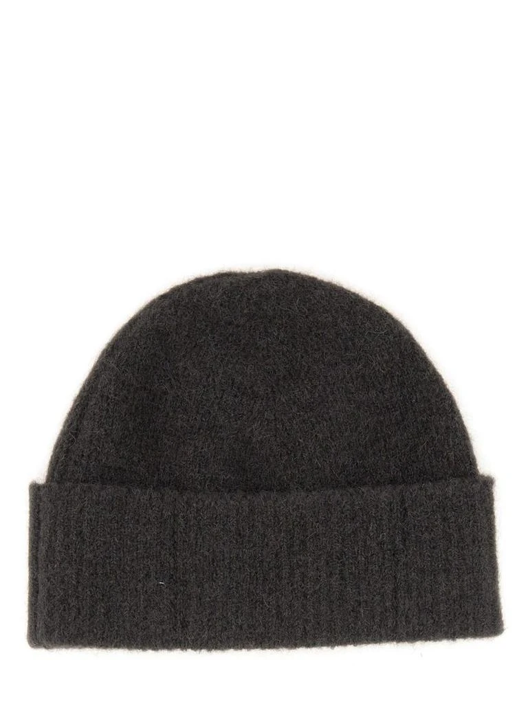 AMI AMI Paris Ami de Coeur Logo-Patch Knitted Beanie 2
