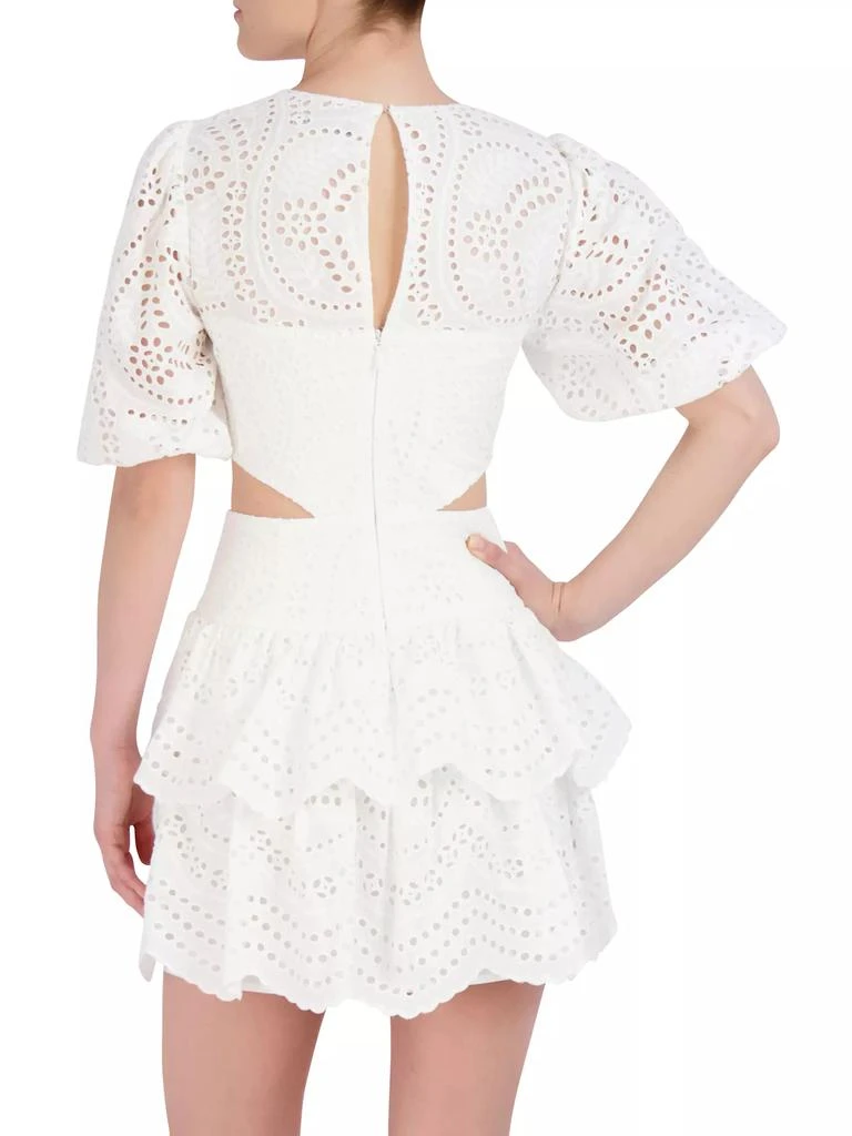 BCBG Eyelet Lace Fit-&amp;-Flare Cocktail Dress 5