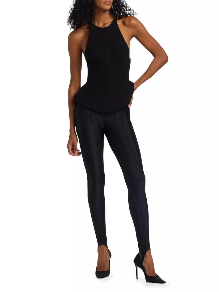 Mugler Stirrup Sport Stretch Pants 2