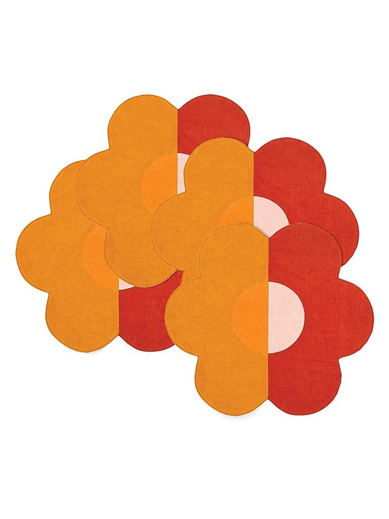 Misette Linen Patchwork Placemats 4-Piece Set 2