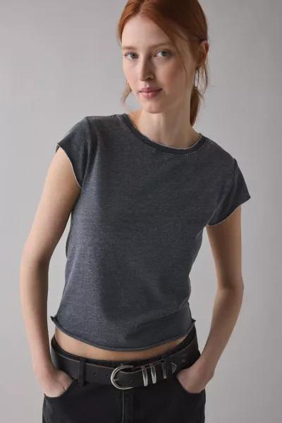 BDG BDG Binx Raw-Edge Cropped Baby Tee