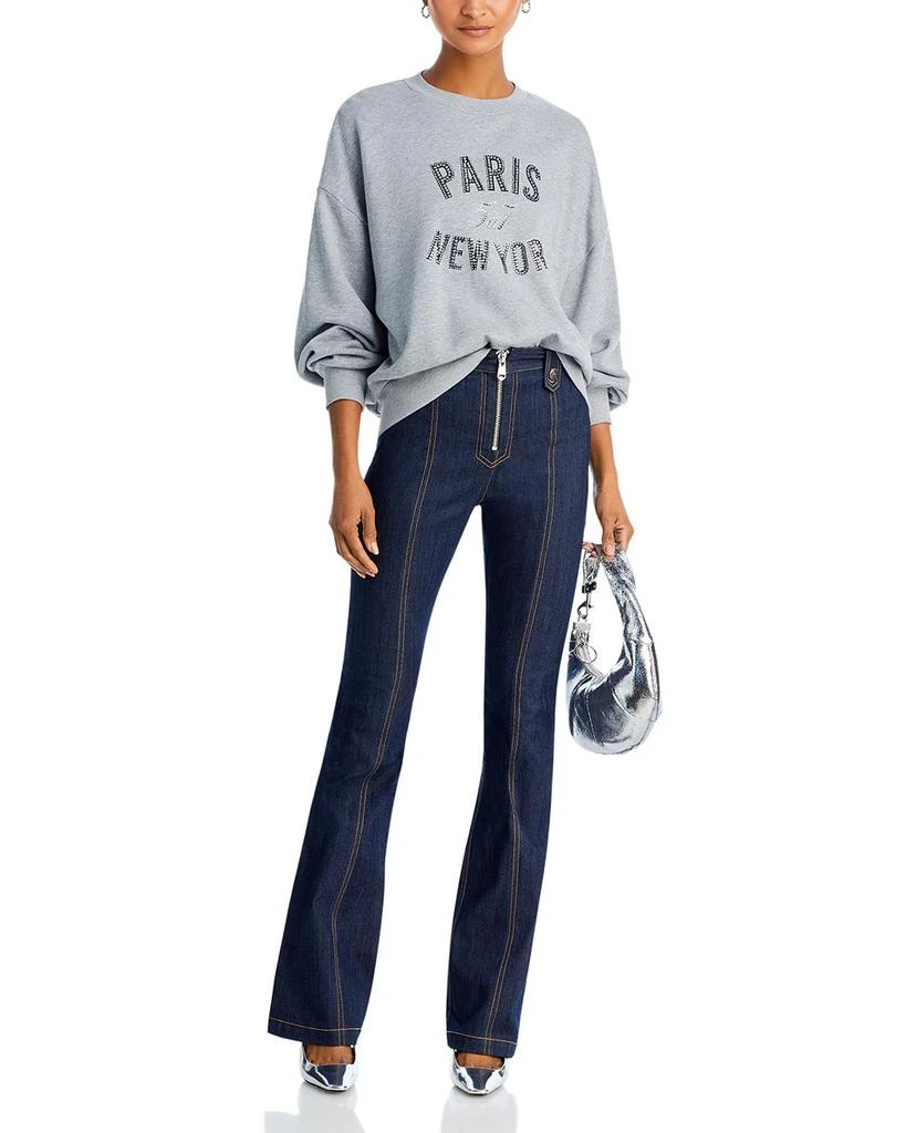 Cinq à Sept Rhinestone Paris New York Sweatshirt 2