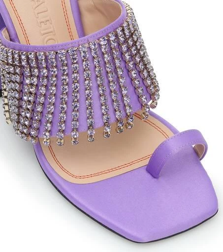 NODALETO Preston embellished satin sandals 6
