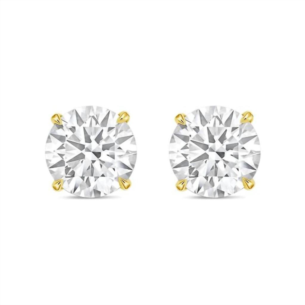 Diana M Jewels Diana M Jewels - 5.00 Cts Round Lab Grown Stud Earrings