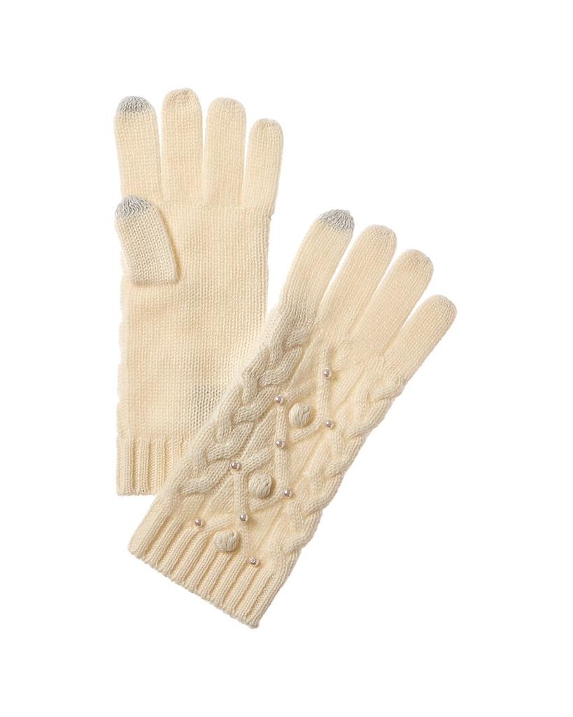 FORTE_FORTE Cashmere Pearl Cable Cashmere Gloves