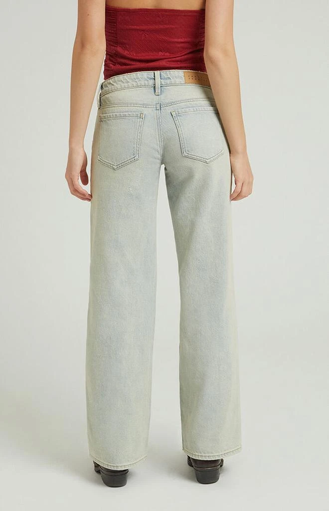 PacSun Zoe Low Rise Girlfriend Jeans Light Indigo Tint 4