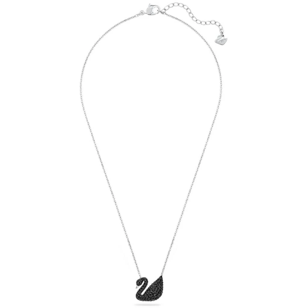 Swarovski Swarovski Women's Pendant - Iconic Swan Black Rhodium Plated Lobster Clasp | 5347329 2