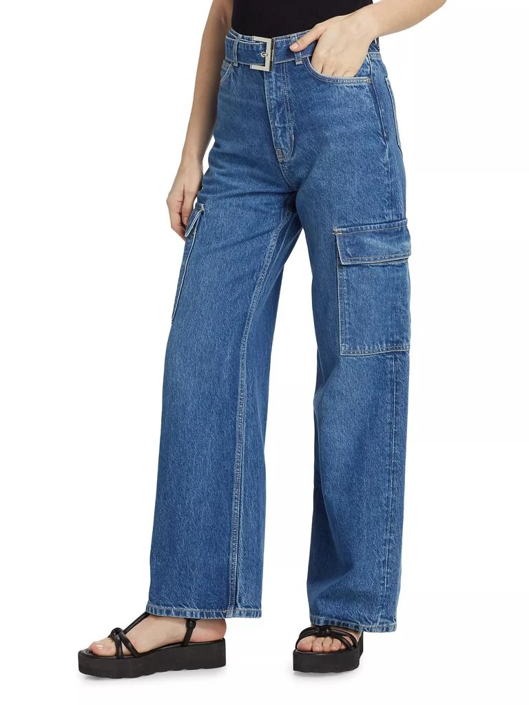 Reformation Cary Belted Cargo Jeans 4