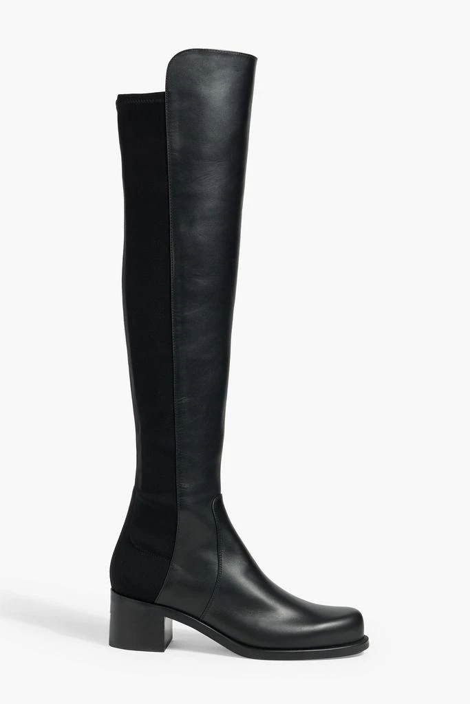 Stuart Weitzman Reserve Bold microstretch and leather over-the-knee boots